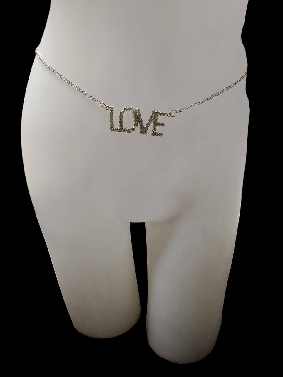 سلسلة وسط للتزين الخصر  لاف love